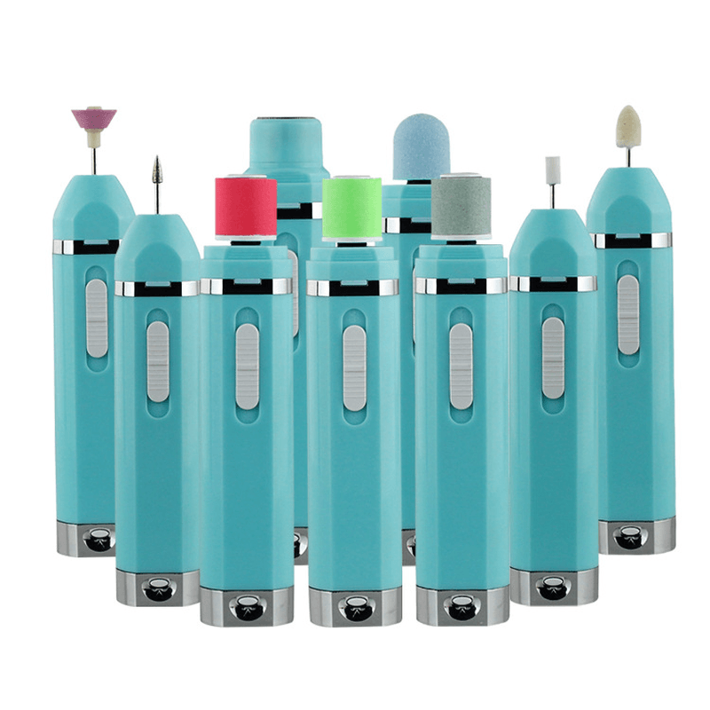 9 in 1 Electric Manicure and Pedicure Set, Electric Nail File Sharper Trimmer Manicure Drill Cuticle Nail Art Set