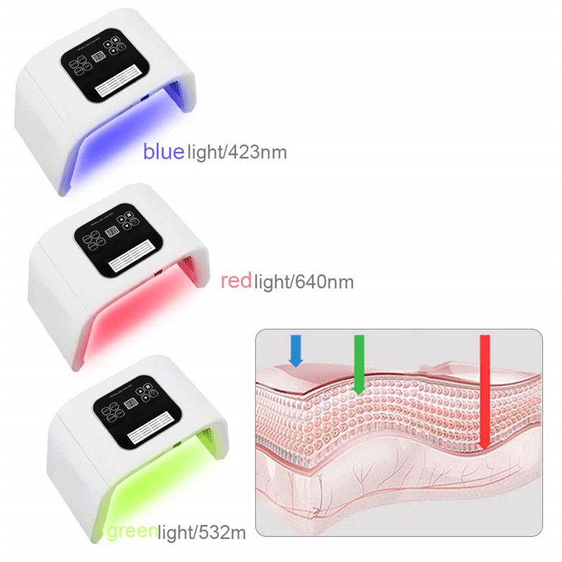 7 Color PDT LED Light Therapy Skin Rejuvenation Anti-Aging Facial Beauty Machine