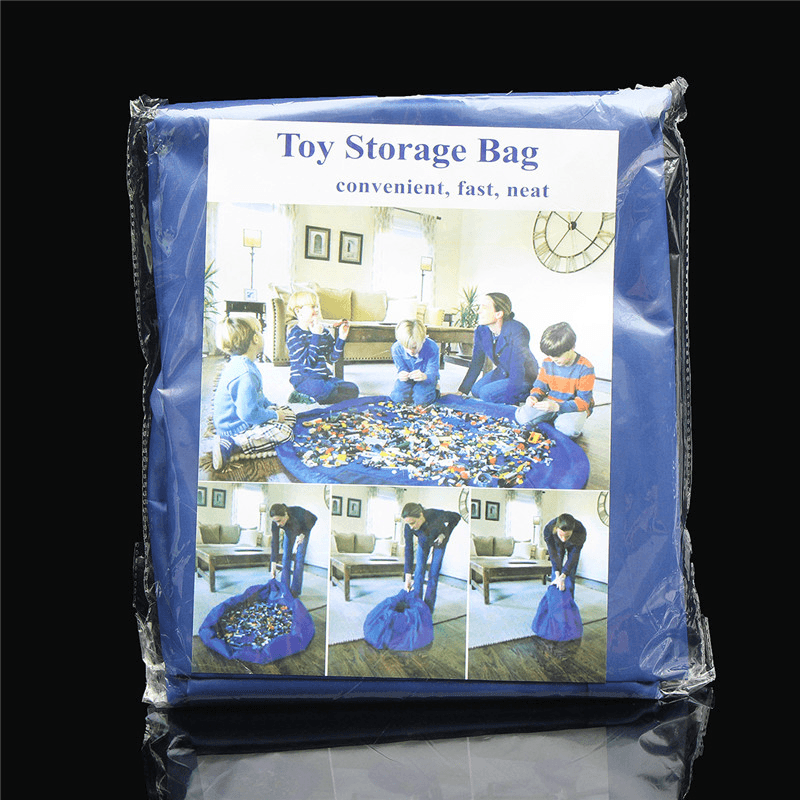 1.5M Large Portable Toys Storage Bag Kids Children Room Tidy up Toy Bag Carpet Rug