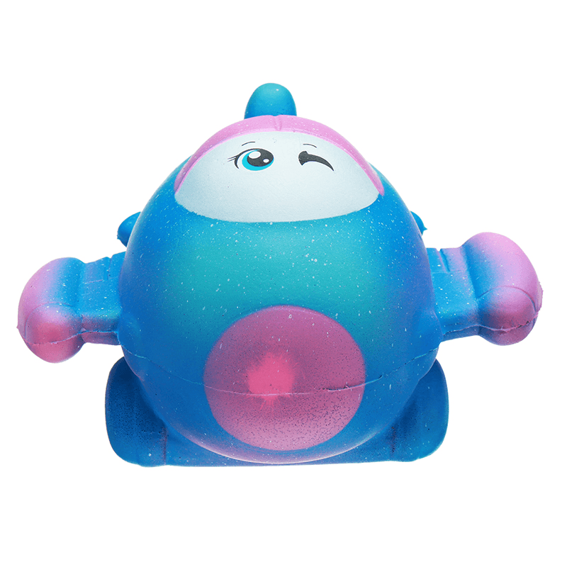 Taburasa 12CM Cute Galaxy Airplane Plane Squishy Slow Rising Squeeze Toy Kids Gift with Packaging