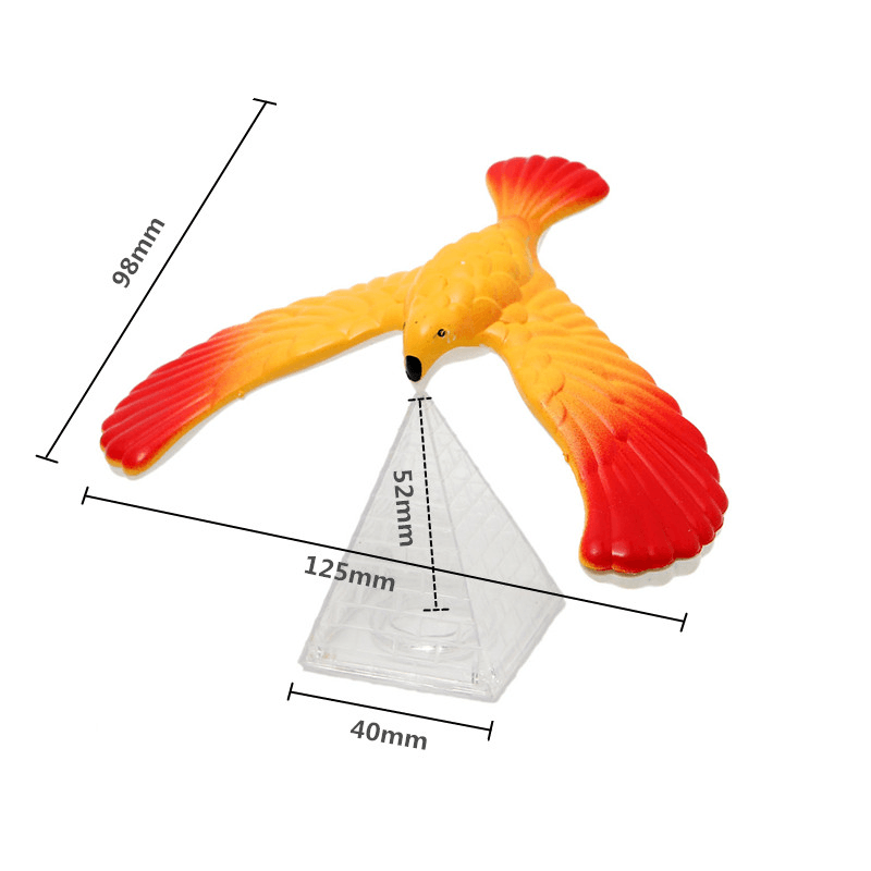 Magischer balancierender Vogel, wissenschaftliches Schreibtischspielzeug, Neuheit, lustiger Lernknebel, Geschenkdekoration