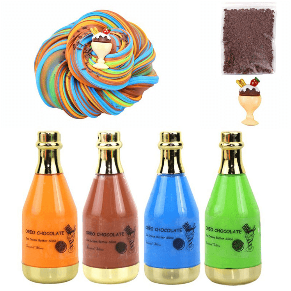 Areedy Z335 Four-Color Bottle Slime Set Stress Relievers Indoor Toys