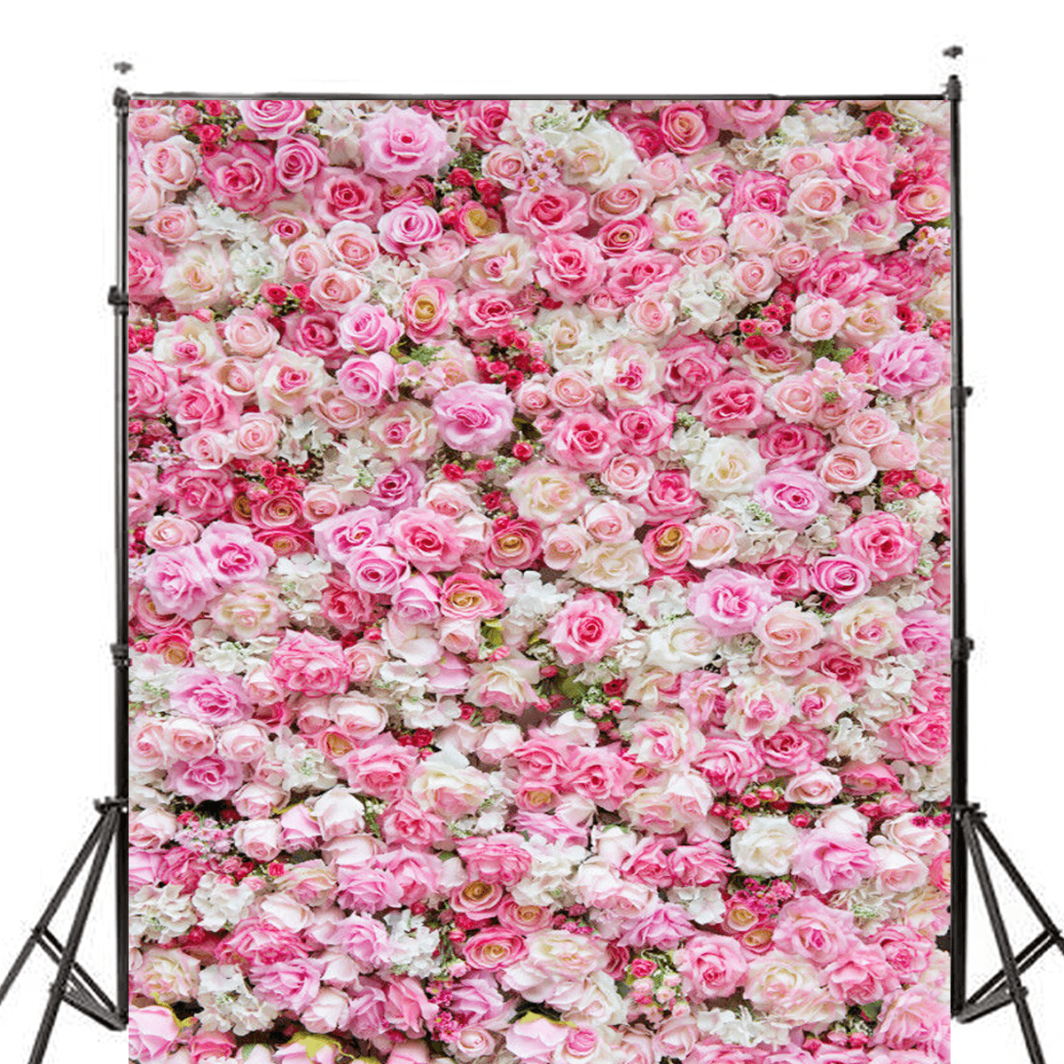 5X7Ft Wedding Rose Flowers Photography Backdrop Studio Prop Background