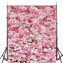 5X7Ft Wedding Rose Flowers Photography Backdrop Studio Prop Background