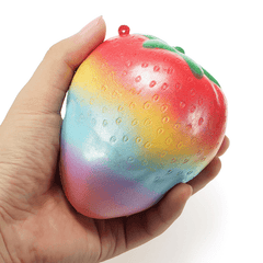 Squishy Rainbow Jam Chocolate Strawberry Jumbo 10Cm Soft Slow Rising Fruit Collection Gift Decor Toy