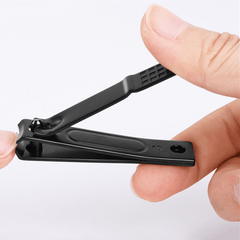 Carbon Stainless Steel Nail Clipper Black Nail Scissors Matte Scurb Nail Clipper Manicure Tools