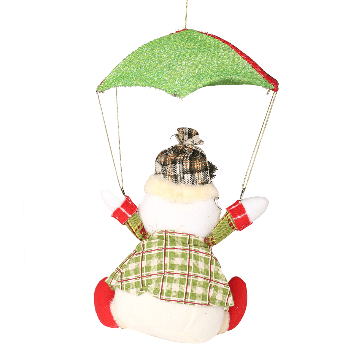 Weihnachtsmann-Schneemann im Fallschirm-Weihnachtsbaum-hängendes Hauptdekor-Ornament