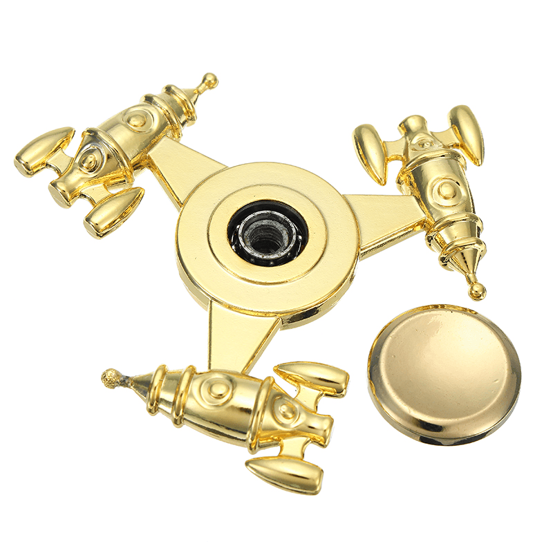 Electroplating Zinc Alloy Spacecraft Finger Spinning Ultra Durable High Speed 3-6 Mins Spins Precisi