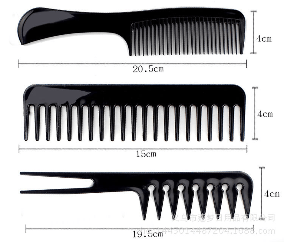 10Pcs/Set Professional Hair Brush Comb Salon Barber Hair Combs Hairbrush Hairdressing Combs Hair Care Styling Tools