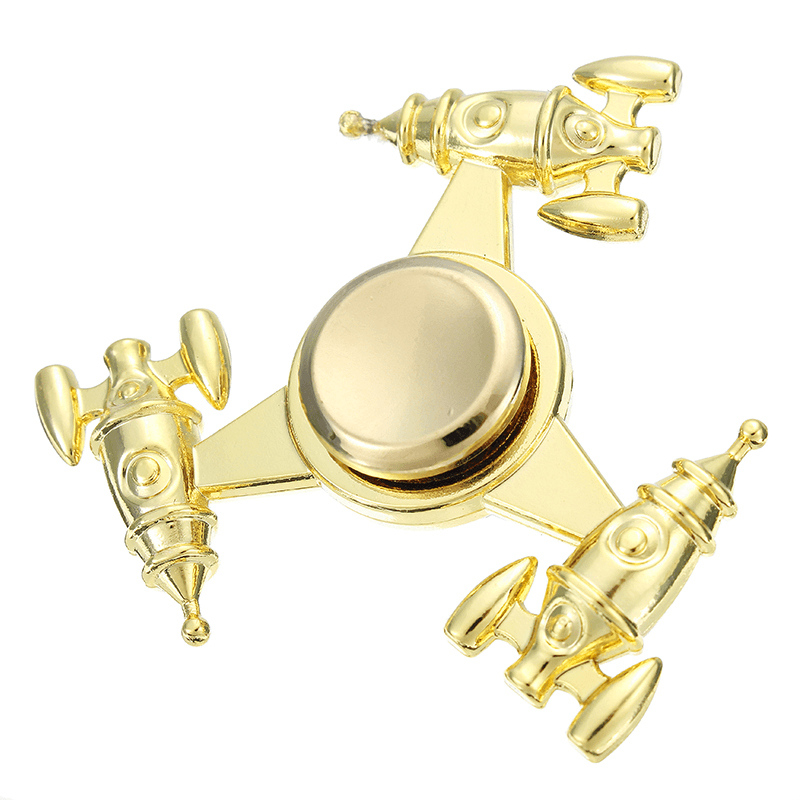 Electroplating Zinc Alloy Spacecraft Finger Spinning Ultra Durable High Speed 3-6 Mins Spins Precisi