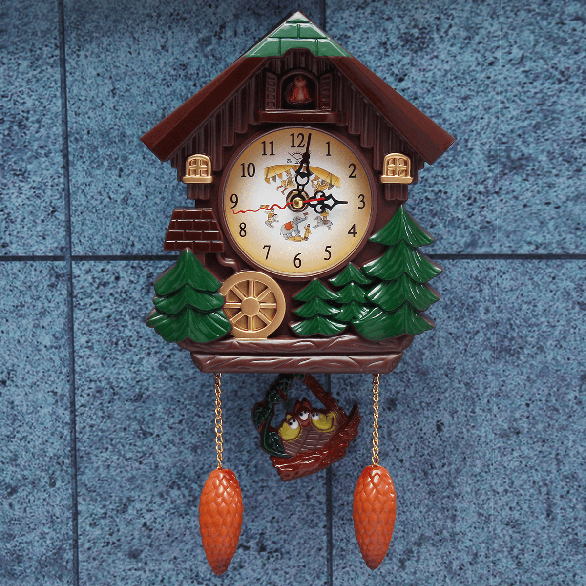 Wall Clock Cuckoo Clock Living Room Bird Alarm Toys Modern Brief Children Decorations Home Day Time Alarm