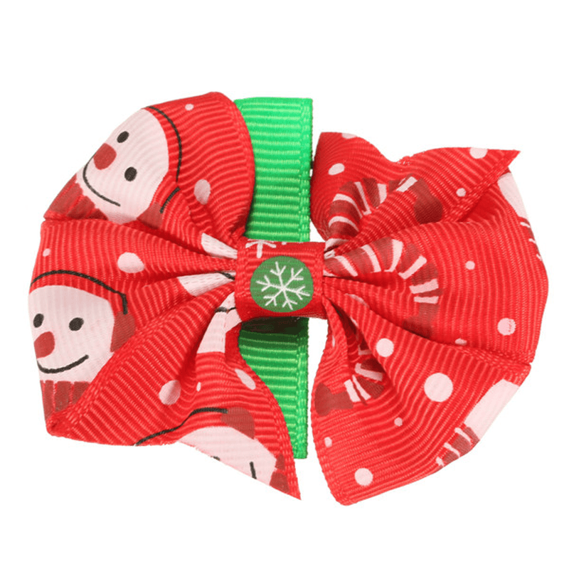 Lovely Girls Baby Horquillas de Navidad Bowknot Pinzas para el cabello Accesorios de Navidad 6 Patrones diferentes