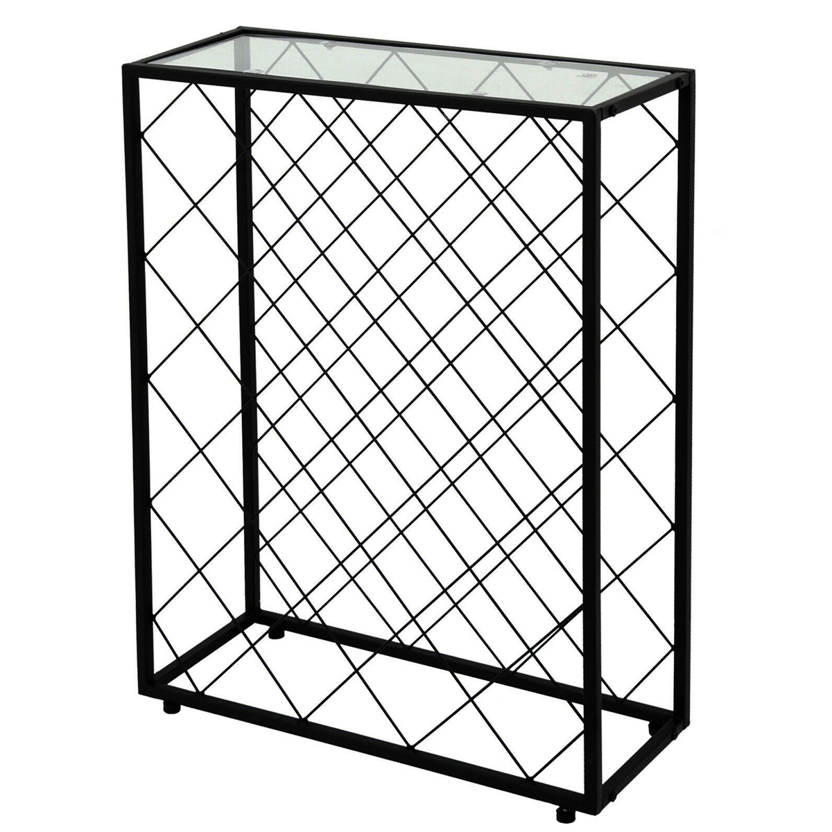 Acrylic Iron Wire Display Rack Indoor Bottle Storage Rack 74 * 10 * 56/46 * 10 * 72