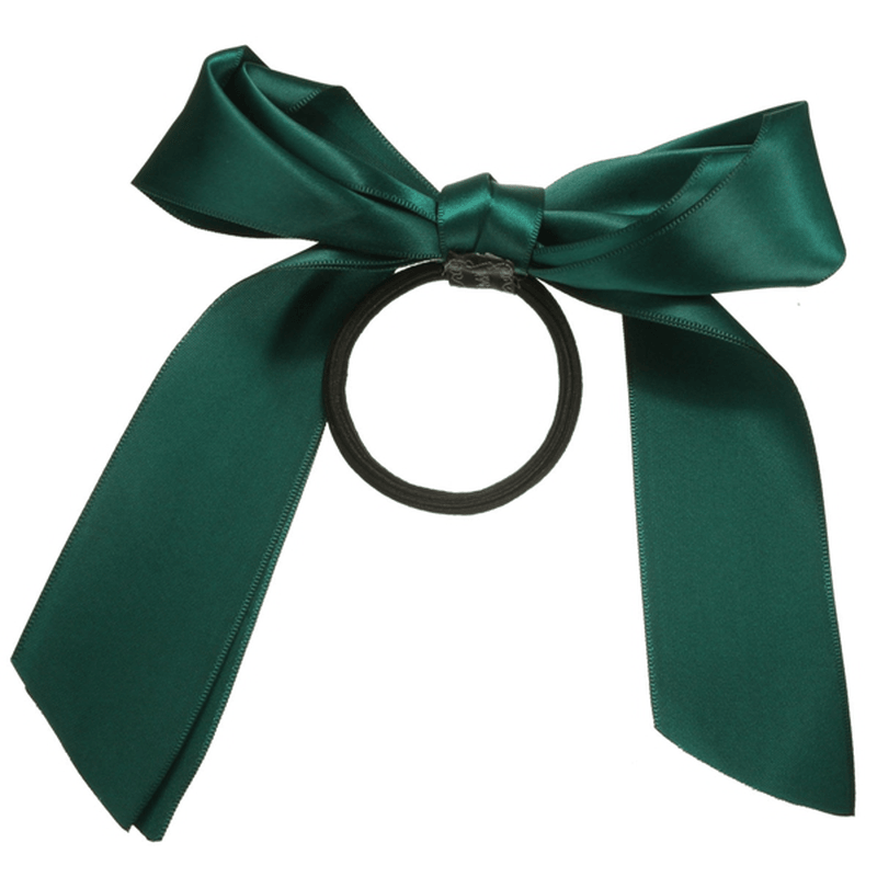 Multicolor Scrunchie Cola de caballo Titular Cinta de raso Arco Bowknot Banda para el cabello Cuerda