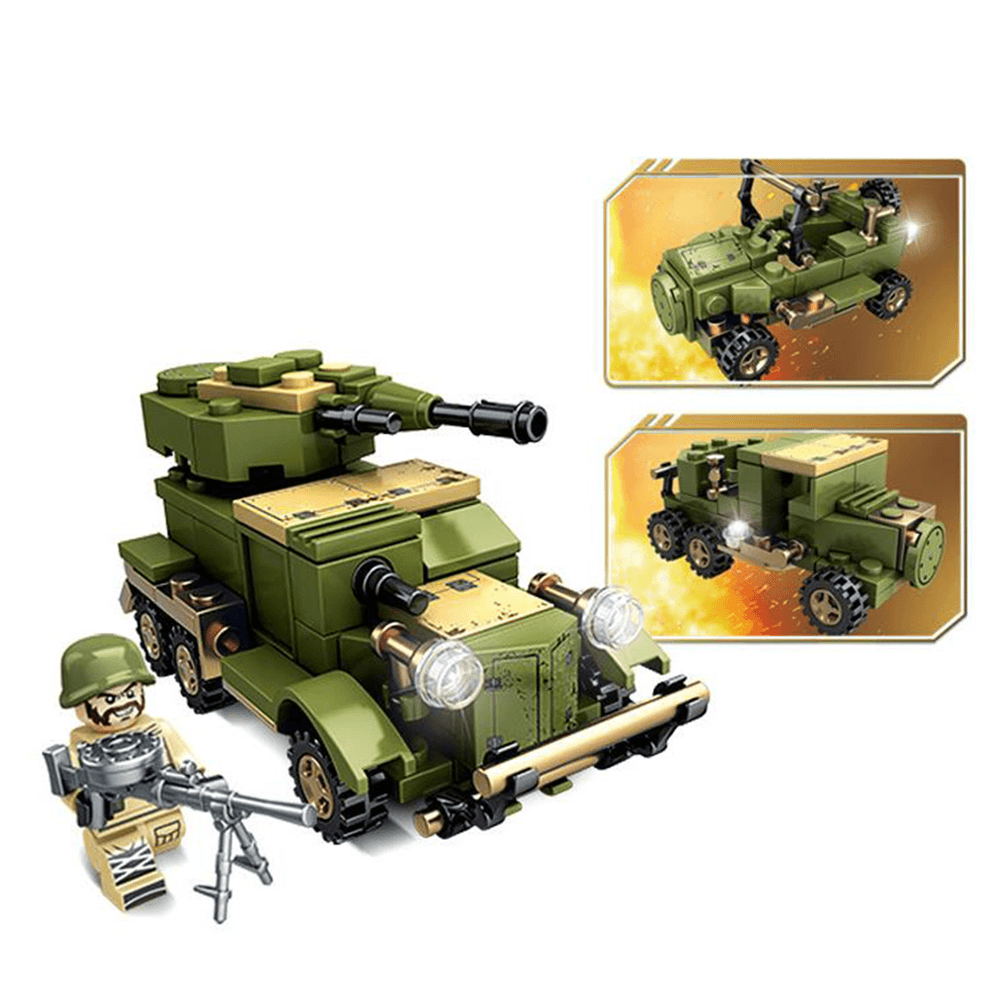 1061PCS Plastic & ABS 8 Kinds of Steel Empire Themed Military War Bricks Toy for Children