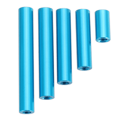 Suleve™ M3AR7 M3 Abstandsbolzen aus Aluminiumlegierung, 10–35 mm, blaue runde Abstandshalter für Leiterplatten, 10 Stück