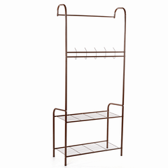 165Cm Clothes Cloth Coat Rack Hanger Garment Portable Shoe Rack Shelf Bracket Hat Hook Organiser for Home Office Studying Bedroom