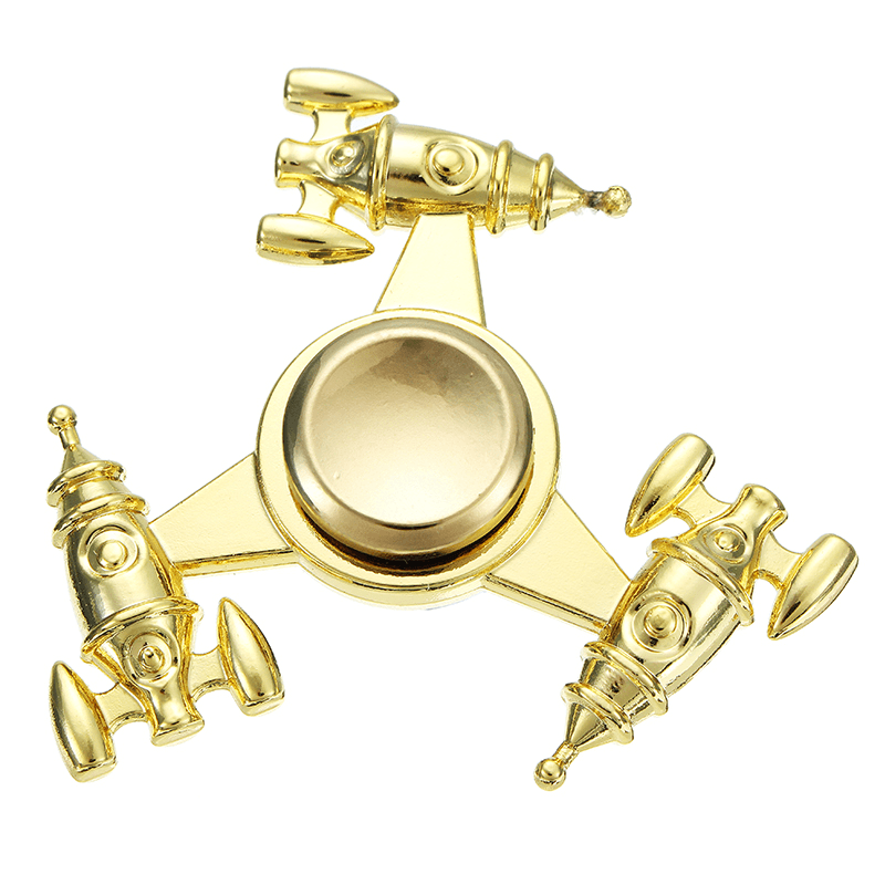 Electroplating Zinc Alloy Spacecraft Finger Spinning Ultra Durable High Speed 3-6 Mins Spins Precisi