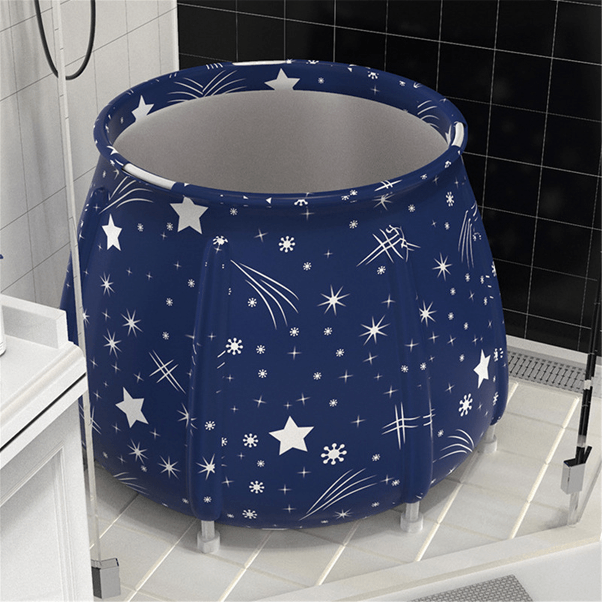 6 Layers Thicken Portable Folding Bathtub Water Tub Indoor Outdoor Room Adult Spa Bath Bucket