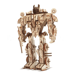 3D Three-Dimensional Puzzle Wooden Educational Toys Decompression Assembled Robot Model Indoor Toys