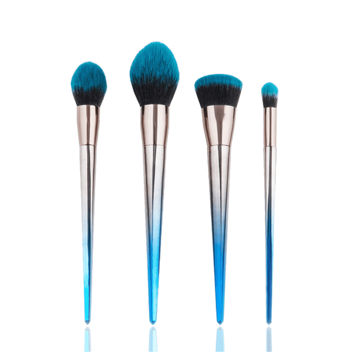 7Pcs Makeup Brushes Diamond Foundation Cosmetic Eyeshadow Eyeliner Lip Brush Set