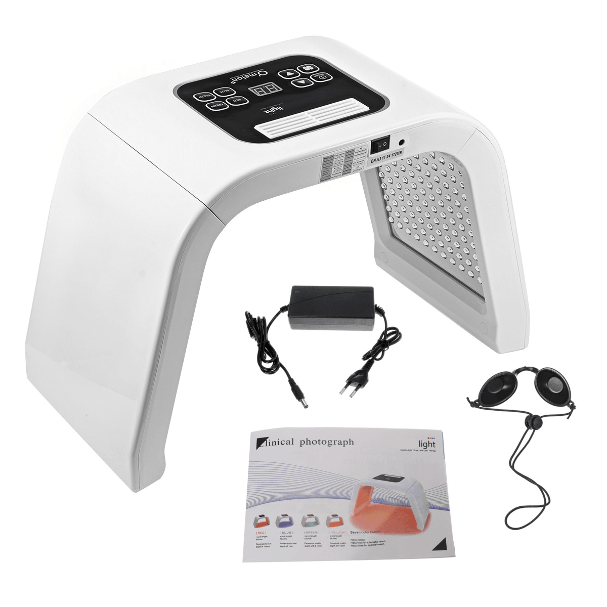 7 Colors PDT LED Light Photon Therapy Skin Care anti Aging Facial Machine Beauty Instrument