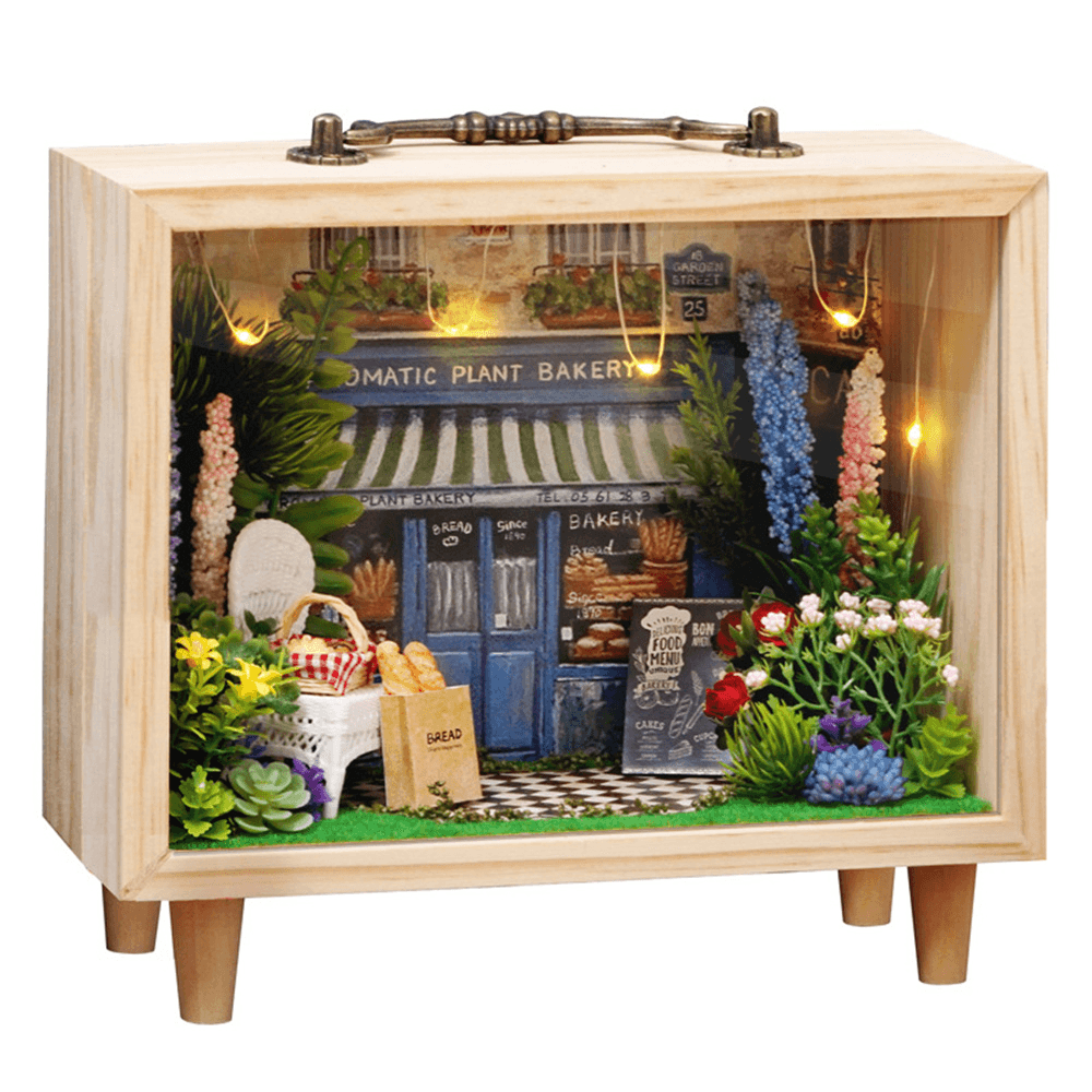 CUTEROOM DIY Wooden Box Series Hanamaji Trilogy Doll House Model Toy Gift Decoration for Girlfriend and Child