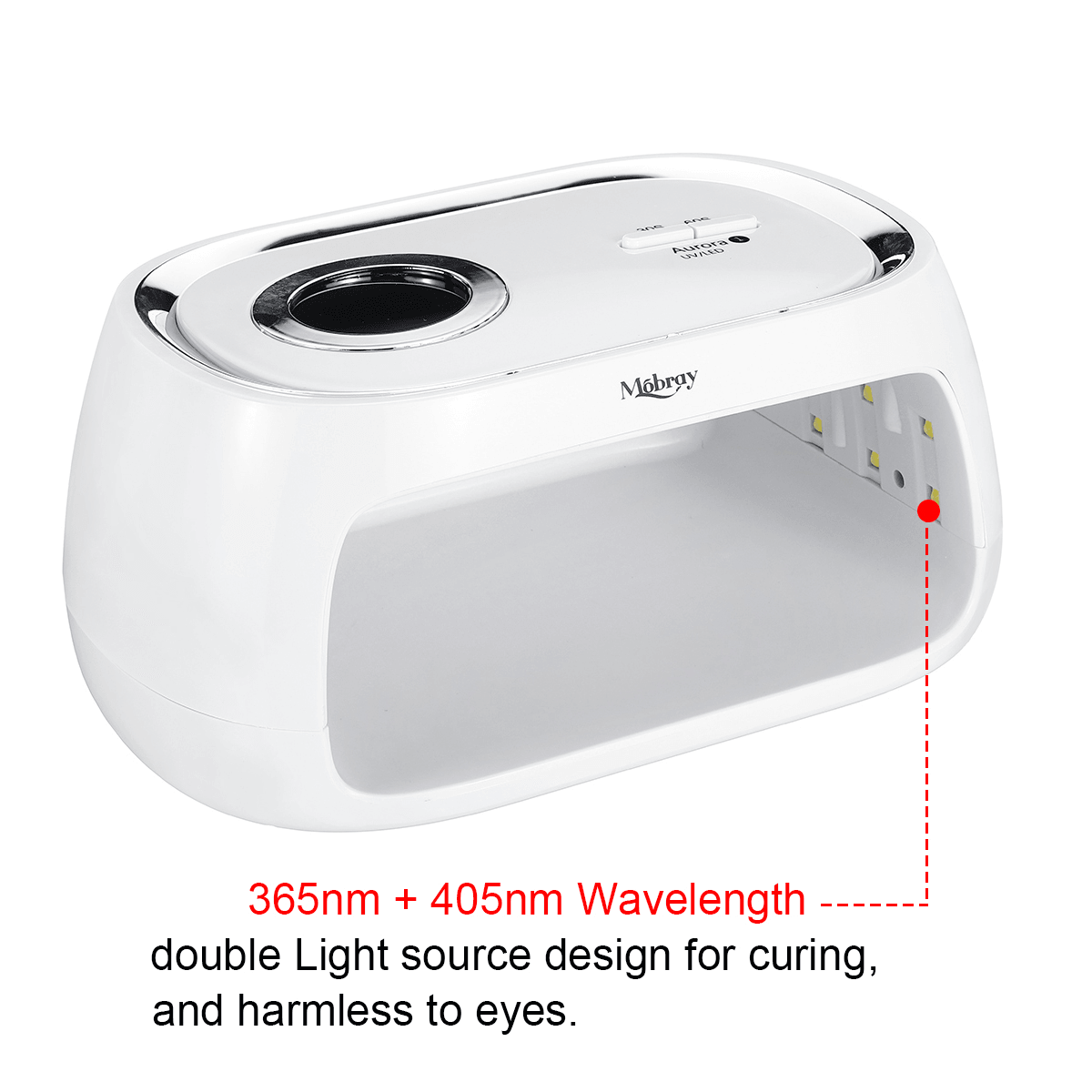 48W Dual UV Lamp Led Nail Lamp 24Leds Nail Dryer LCD Display UV Lamp for Gel Nails Two Hands Manicure Dryer 30/60S Timer Auto Sensor