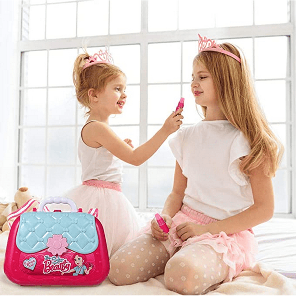 Pickwoo Pretend Play Makeup for Girl, Princess Dress-Up Makeup Kit for Kids Holiday and Birthday Gifts