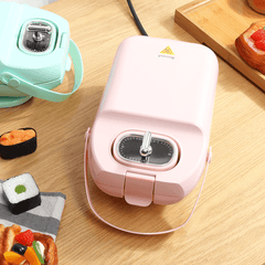 2IN1 Electric Sandwich Maker Breakfast Machine Panini Waffle Cake Toaster Grill