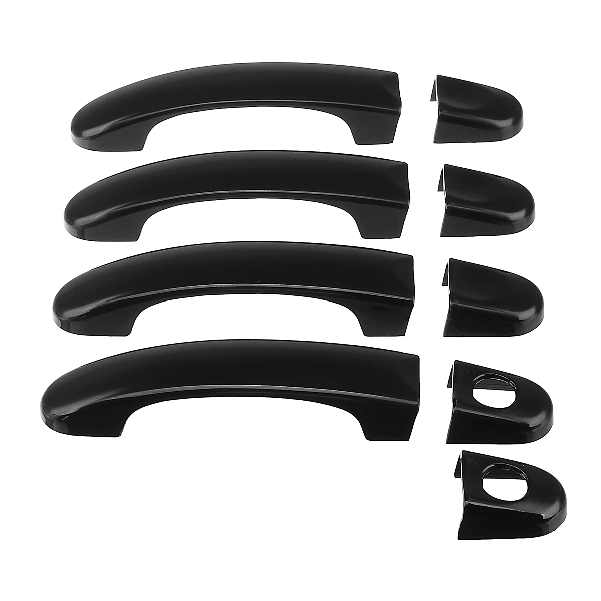 9Pcs Gloss Black ABS Door Handle Covers Set for VW Transporter T5 T6 Caddy Van