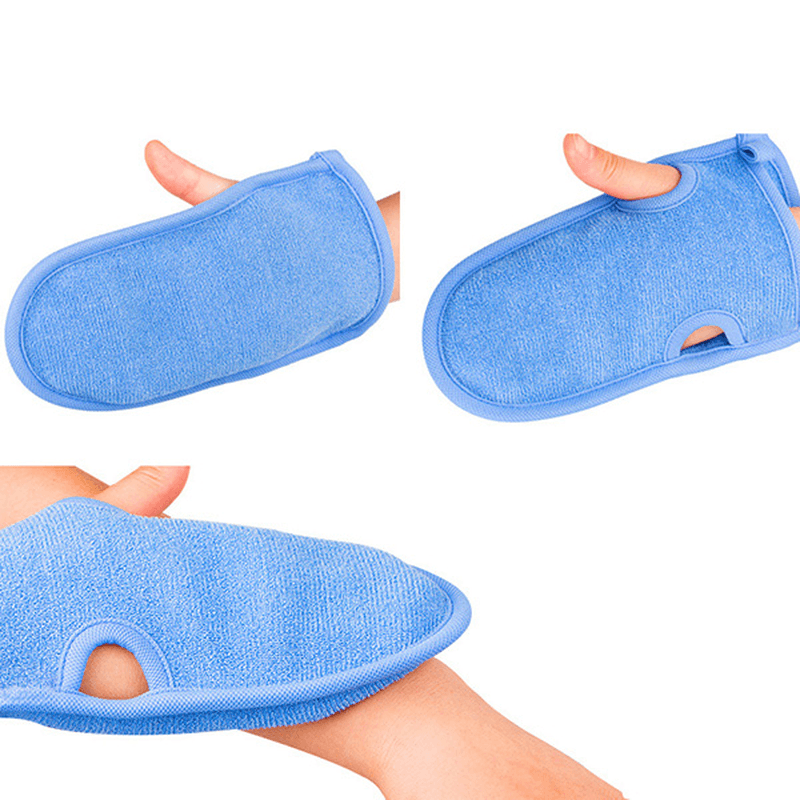 1PC Rub Bad Handtuch Handschuhe Peeling Doppelseitiges Reiben Bad Dusche Werkzeug