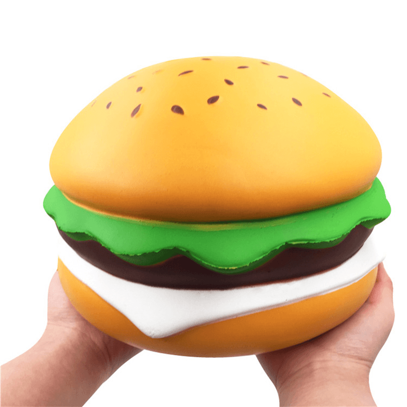 Giant Squishy Cheese Burger Humongous Hamburger 25CM Slow Rising Rebound Jumbo Gift Collection Decor Toys