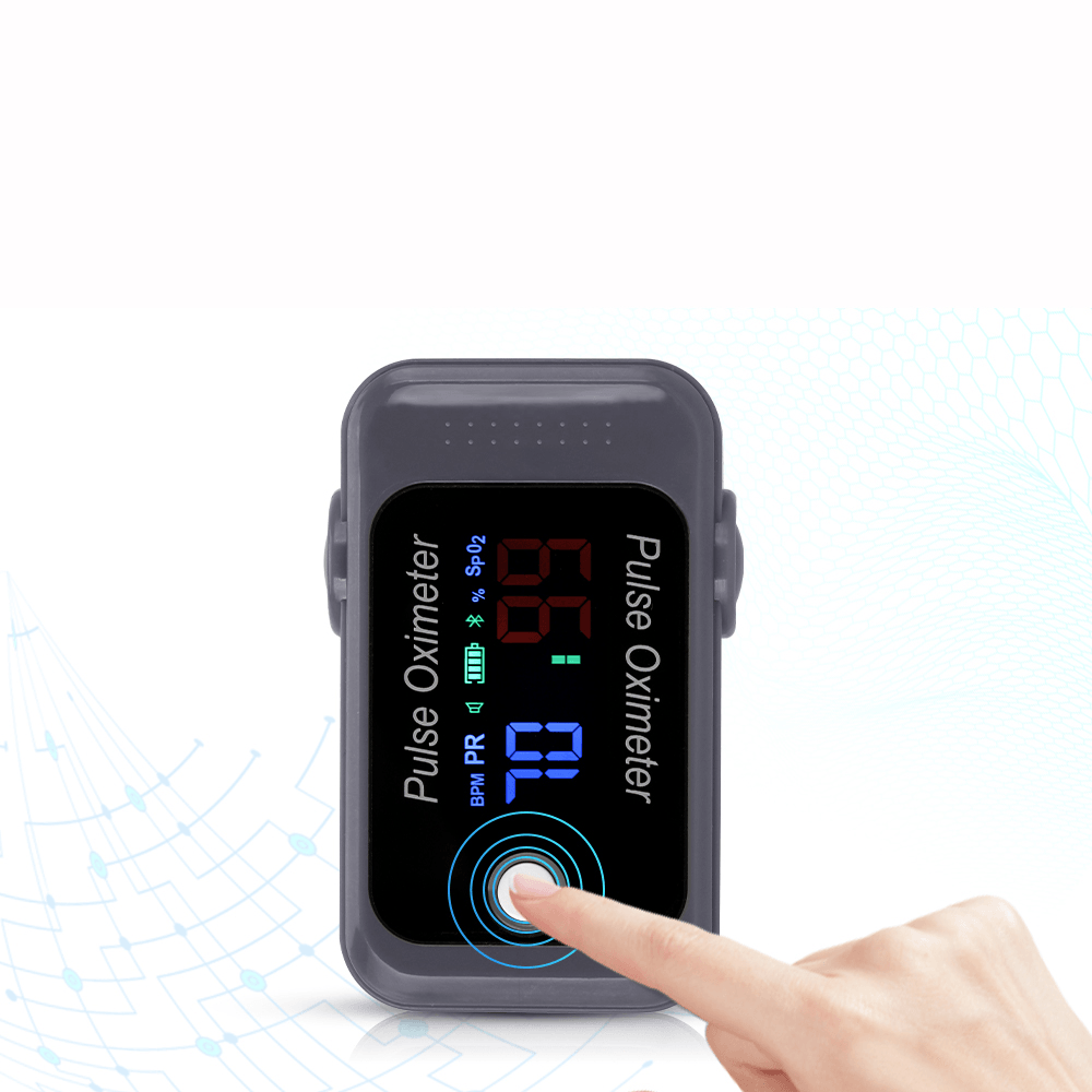 Android Ios Bluetooth 4.0 / 5.0 Fingertip Pulse Oximeter Accurate Smart Household Child Adult APP Pulse Oximeter PR Spo2