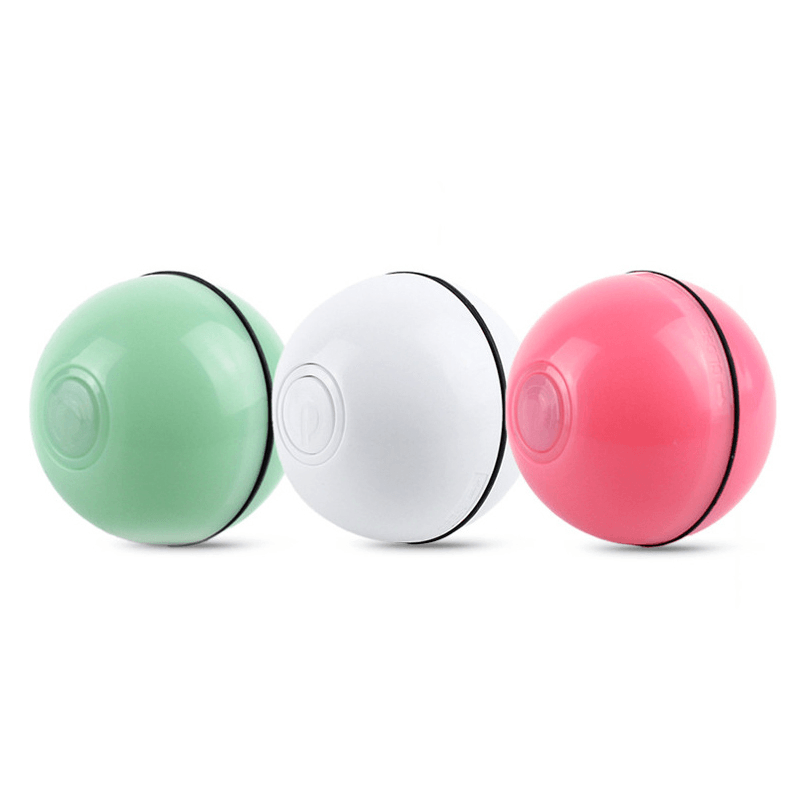 Smart Interactive Pet Toys LED Luminous Ball USB Charging Smart Cat Toy Automatic 360 Degree Self Rolling Balls