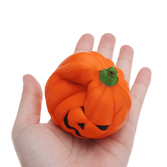 Wholesale 20PCS 7CM Halloween Squishy Simulation Random Super Slow Rising Smile Pumpkin Squishy Fun Toys Decoration