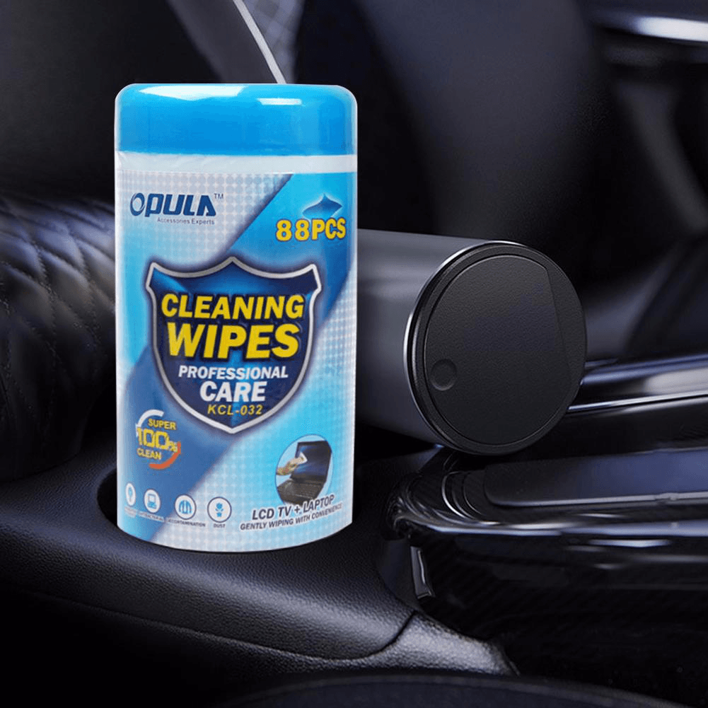 88Pcs Phone Screen Sterilization Sterilize 75% Alcohol Wet Wipes Efficient Sterilization Car Multifunctional Disposable Unscented Cleaning Wipes Non-Woven Fabric