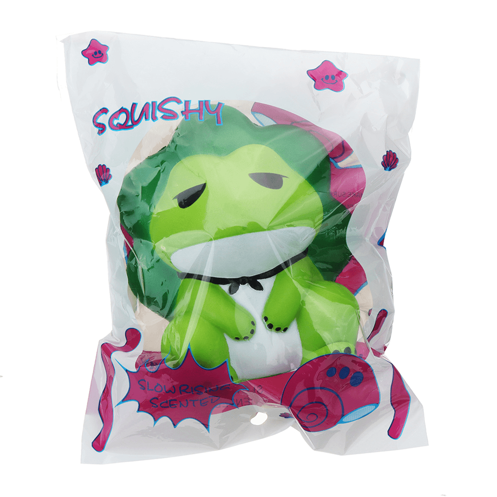 Frosch-Squishy, ​​15 cm, langsam aufsteigend, mit Verpackung, Sammlung, Geschenk-Stofftier