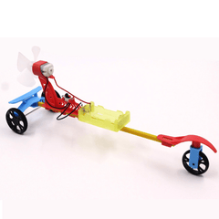 F1 Air Slurry Electric Racing Car Wind Tricycle DIY Toy Series Technology Assembly Model Toy for Kids Learning Gift