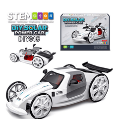 DIY Solar Power Car Electric Four-Wheel Drive Model Educational Toys for Children