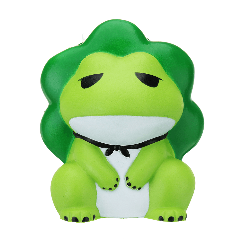 Frosch-Squishy, ​​15 cm, langsam aufsteigend, mit Verpackung, Sammlung, Geschenk-Stofftier