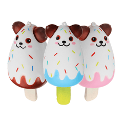 Sanqi Elan Bear Popsicle Ice-Lolly Squishy 12*5.5CM Licensed Slow Rising Soft Toy with Packaging