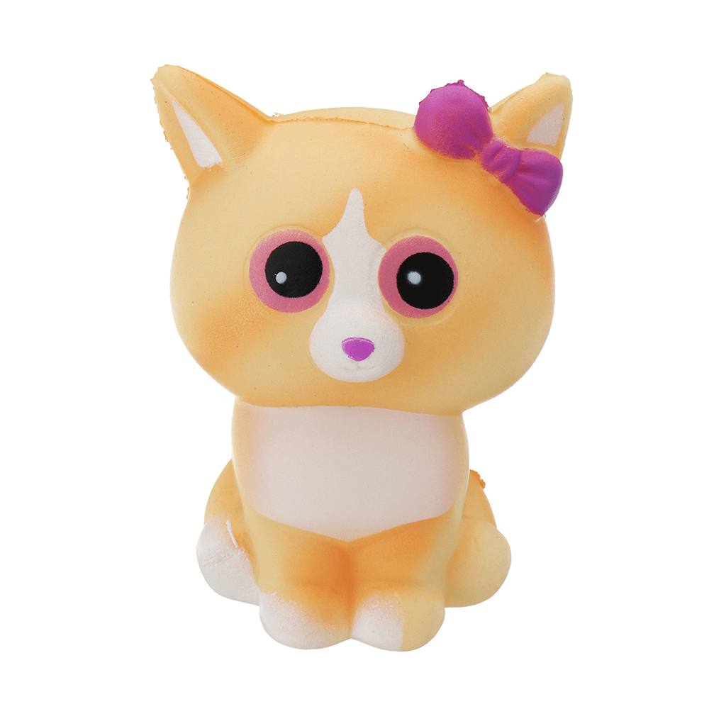 Yellow Cat Squishy 10*6CM Slow Rising with Packaging Collection Gift Soft Toy