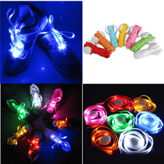 1 Pair Nylon LED Flashing Light up Glow Shoelace