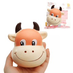 Bull Head Squishy 10 * 8Cm Levantamiento lento con empaque Colección Regalo Juguete suave