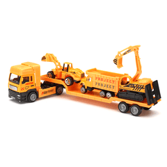 4In1 Kids Toy Recovery Vehicle Tow Truck Lorry Low Loader Diecast Model Toys Construction Xmas