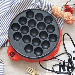 18 Holes Electric Octopus Ball Grill Takoyaki Baking Mould Machine Mini Electric Chibi Maruko Grill Pan