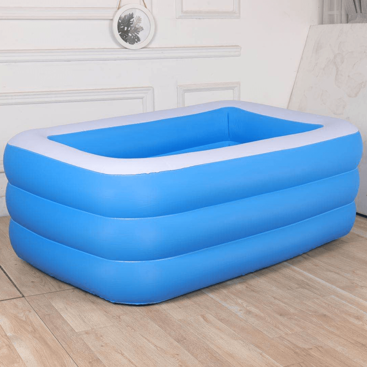 1.5/2.1/3.05M 3 Layers Portable Inflatable Swimming Pool Adults Kids Bath Bathtub Foldable Outdoor Indoor Bathroom SPA