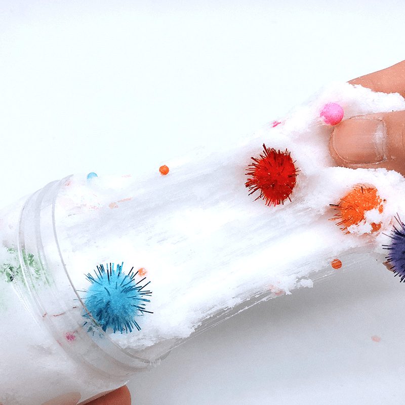 100ML Slime Brushed Cotton Mud Christmas Balls Silk Mud Plasticine Clay Toys