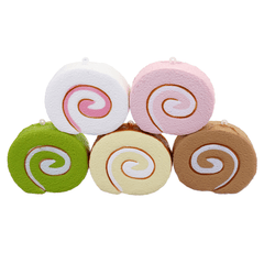 Kuchen-Squishy-Biskuitrolle, 7 cm, langsam aufgehend, lustige Geschenkkollektion mit Verpackung